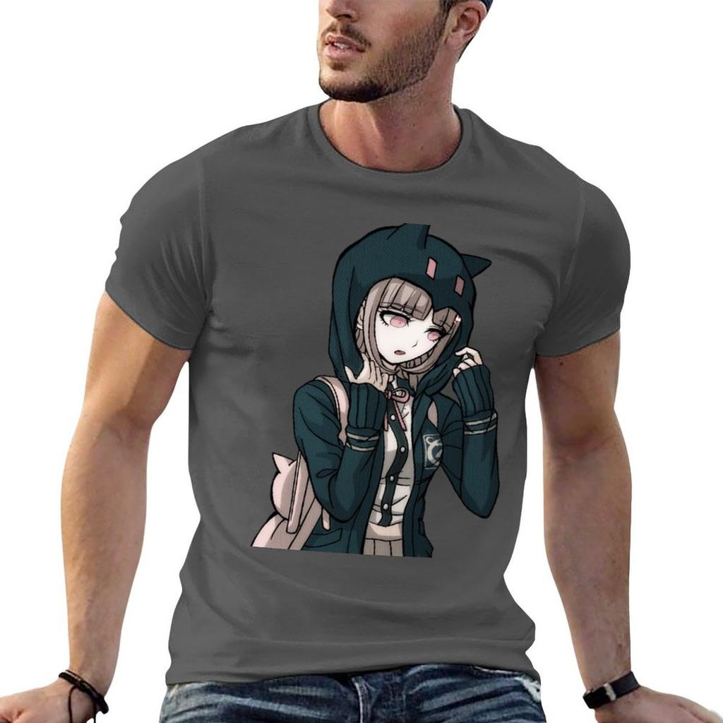 Chiaki Nanami Sad Pouting Tshirt Classic Graphic Short Sleeve Top