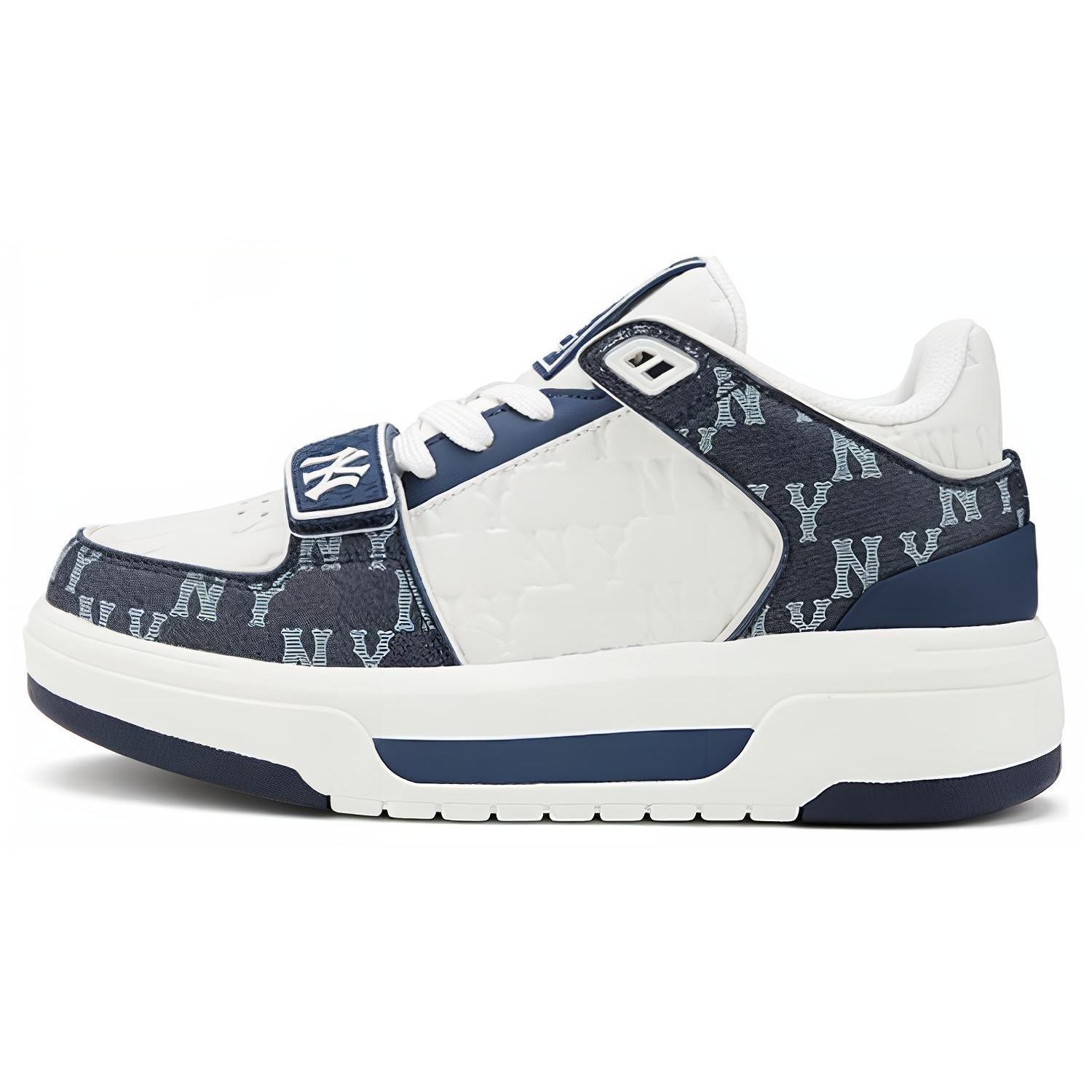 MLB New York Yankees Synthetisch Leer Comfortabel Veelzijdig Schokabsorberend Slijtvast Modieus Retro Hoge Top Casual Schoenen 3ASXCMM4N-50NYS 41 white