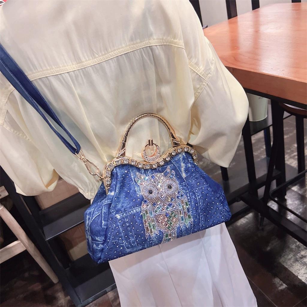 2025 New Fashion Single Shoulder Crossbody Bag Handbag Women's Fashion Denim Small Bag Women