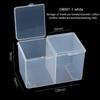 Transparent Plastic Cotton Swab Storage Box Desktop Dust-Proof Makeup Removal Cotton Lipstick Cosmetics Storage Organization