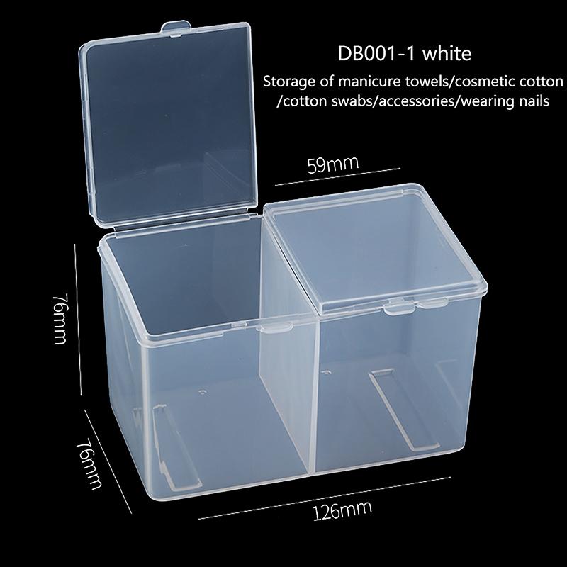 

Transparent Plastic Cotton Swab Storage Box Desktop Dust-Proof Makeup Removal Cotton Lipstick Cosmetics Storage Organization