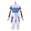 First Cause Heavy Bass Hypnotist Blue Striped Maid Outfit Halloween Costume