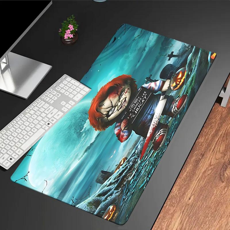 Chucky's Creepy Knife Play Mouse Pad, Rubber Base, Mouse Pad for Gamers and Office Use, Gaming Desk , Easy To Clean Mat Christmas fan gifts