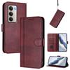 Dla Xiaomi Redmi 15 5G (Światowy) (169mm) Etui Portfel Stojak Skórzane Etui na Telefon o Teksturze Retro ze Smyczą