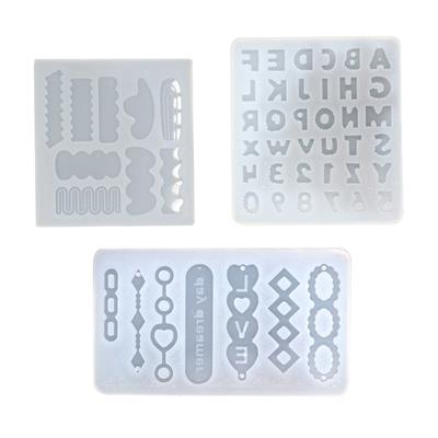 Moldes de resina de silicone flexíveis Moldes para fazer joias de silicone Moldes para pingentes DIY para artesanato DIY e decorações de capa de telefone