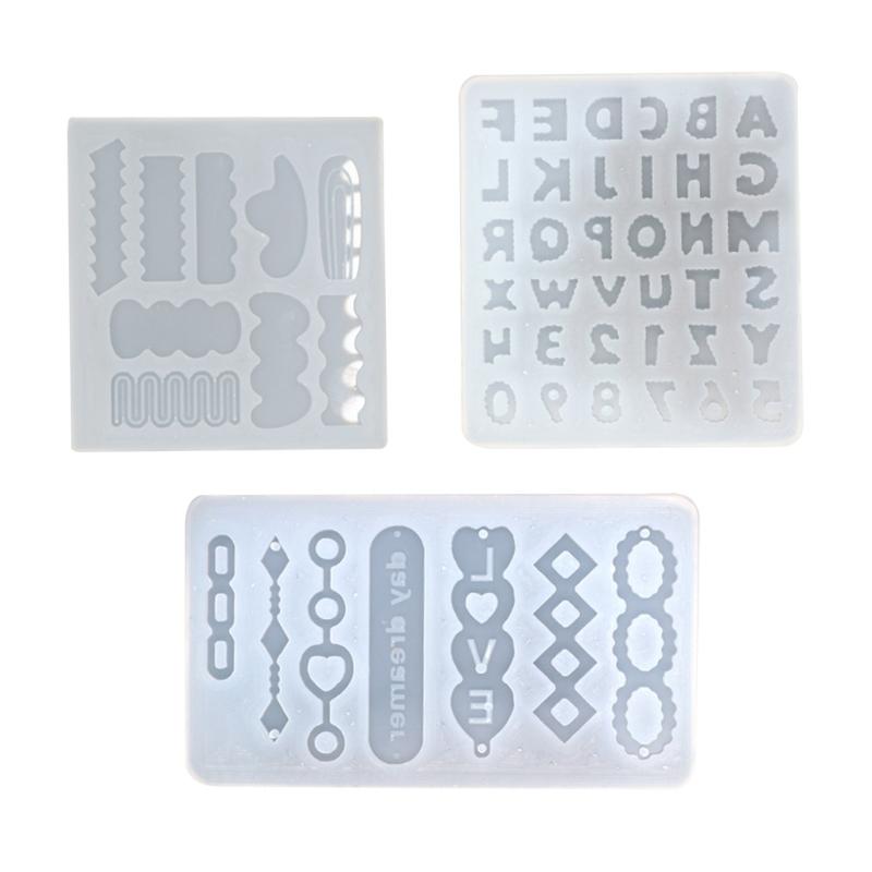 Flexible Silicone Resin Molds Silicone Jewelry Making Mold DIY Pendant Moulds for DIY Crafts and Phone Case Decorations