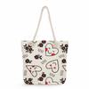 Multifunctional Valentine's Day Printed Thick Rope Shoulder Beach Bag Casual Large Capacity Handbag 0122
