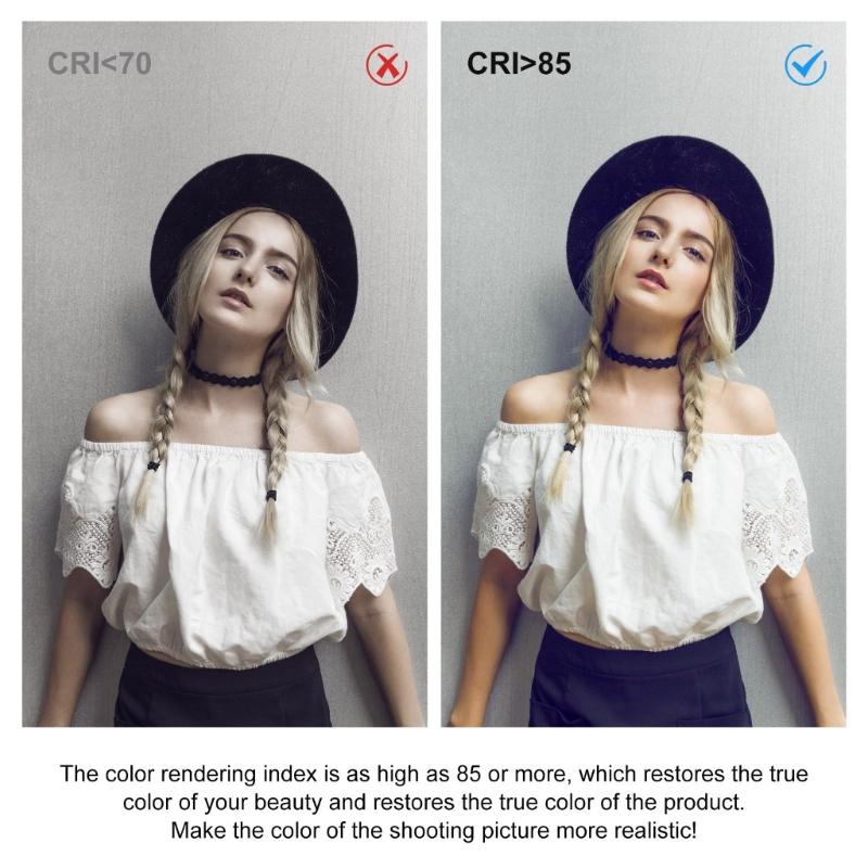 100 LED Mini Portable Photography Light 2900 6500K Adjustable Brightness 240LM USB C/2A Battery Power For Macro Video