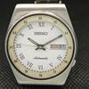 POUŽITÉ VINTAGE SEIKO 5 AUTOMATIC 6309A JAPONSKÉ PÁNSKÉ D/D BÍLÉ HODINKY 608e-a315938-9 SKU608e-a315938