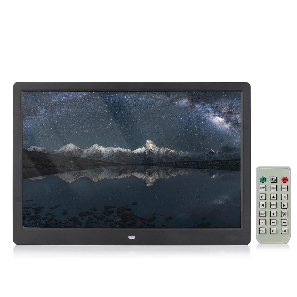15.4 Inch 1280 * 800 Resolution LED Digital Picture Photo Frame Photo Album 1080P HD Video Playing with Remote Control