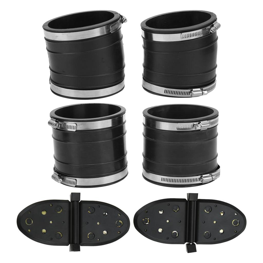 Sada hadic vlnovce výfuku typu Y Klapka vodní clony Spodní Horní 32‑14358T Náhrada pro motory Mercruiser V6 V8