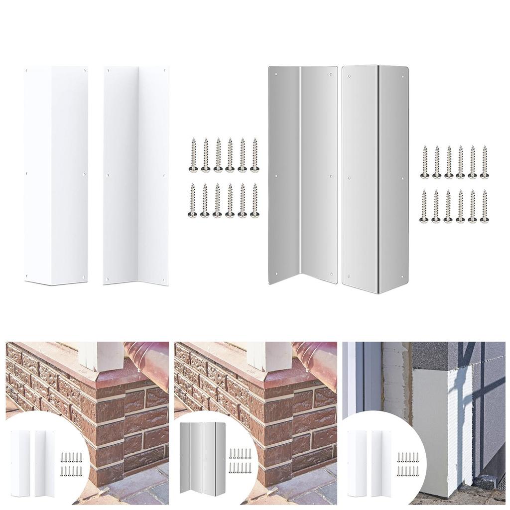 2x Wall Corner Guards for Residential and Commercial Professional Wall Protection Easy to Install for Hospital Shopping Mall