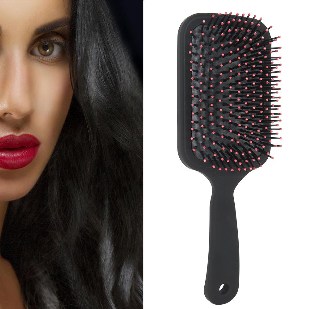 BlueZOO Air Cushion Comb Anti Static Scalp Massage Comb Hair Styling Flat Comb(Black )