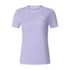 Fitness Fashion Casual Sports Ice Silk Quick-Dry Round Neck Short Sleeve T-Shirt Women Tops Sage-Purple A11W421115FVT