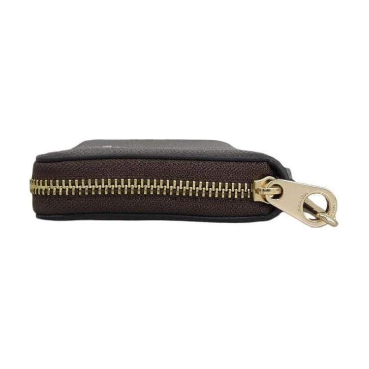 Coach 19 Brand Logo Zipper Wallet Women Wallet Walnut CW778-IMXAQ