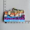 Französische Paris-Kühlschrankmagnete, Martinique, Provence, Korsika, Menton, Bordeaux, Alpen, Bretagne, touristische Souvenirs, Kühlschrankaufkleber