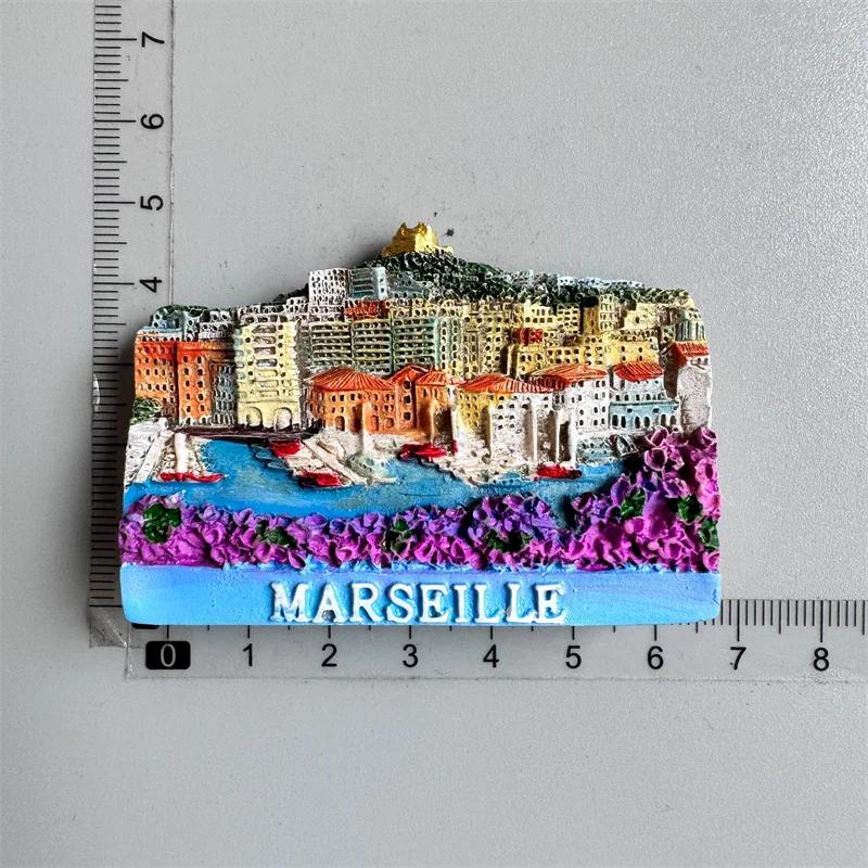 Französische Paris-Kühlschrankmagnete, Martinique, Provence, Korsika, Menton, Bordeaux, Alpen, Bretagne, touristische Souvenirs, Kühlschrankaufkleber