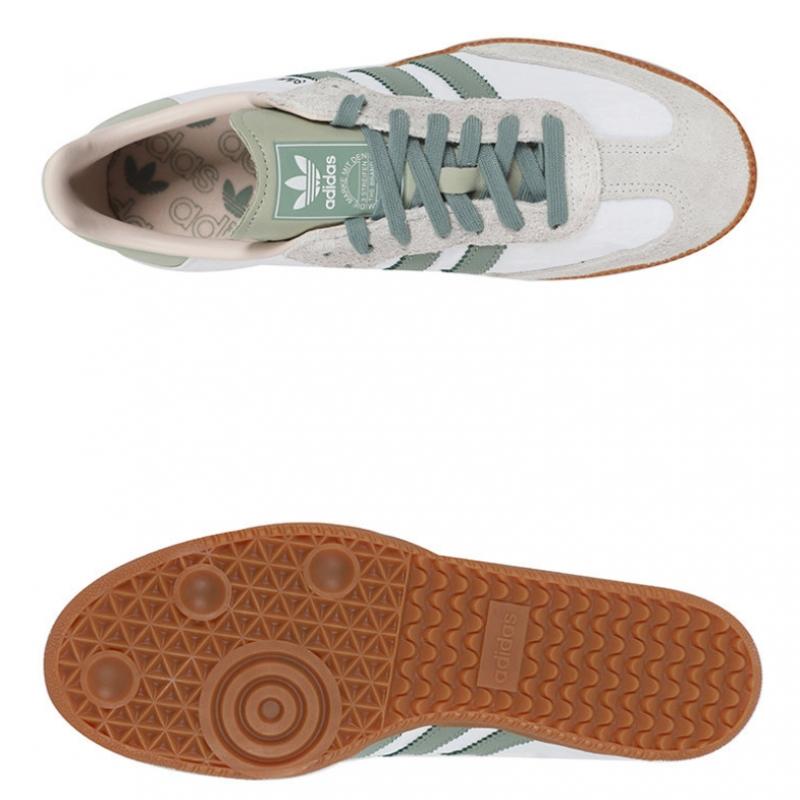 Adidas Samba Og Sneakers W Cloud White Silver Green