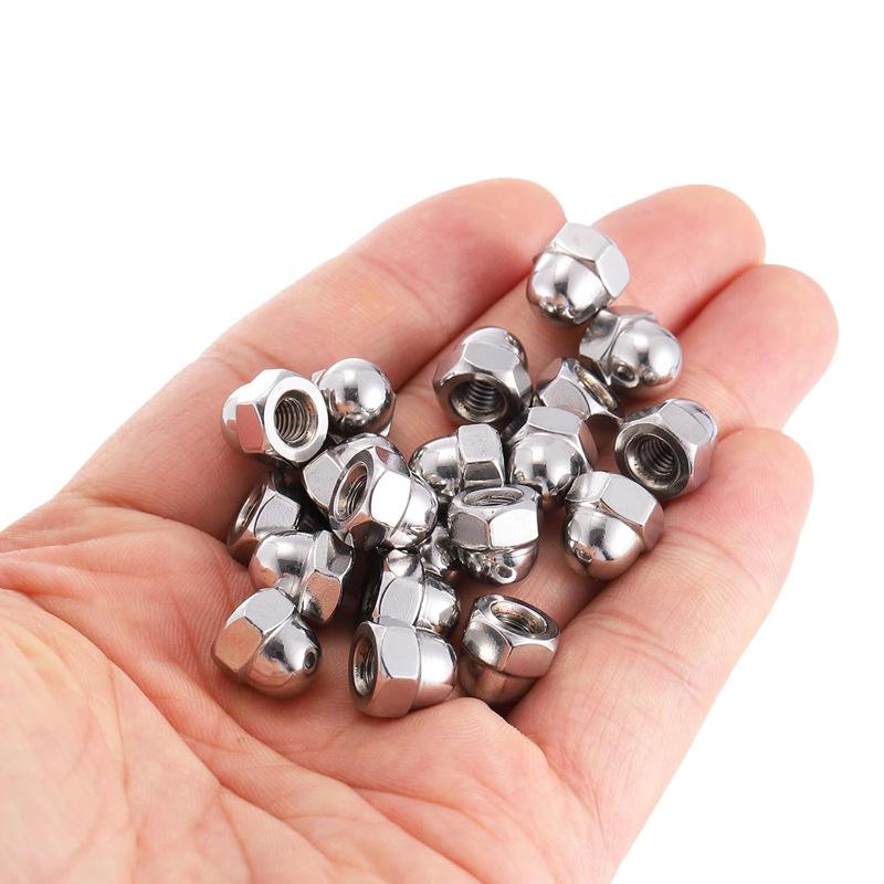 Шестигранные гайки-колпачки из нержавеющей стали 304, M3-M30 M3 (304 Stainless Steel)