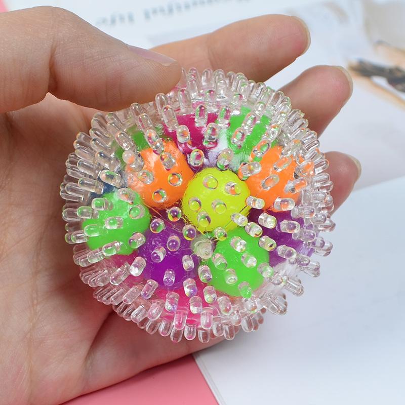 Decompression Vent Ball Tpr Decompression Trick Vent Pinch Music, Creative Extrusion Vent Rainbow Ball