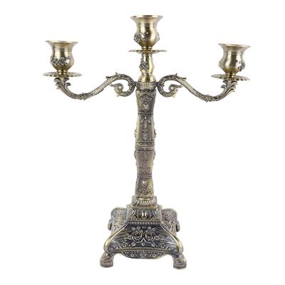 Metal Arms Candelabra European Style Retro Candlestick Holder Romantic Candle Holder Decoration for