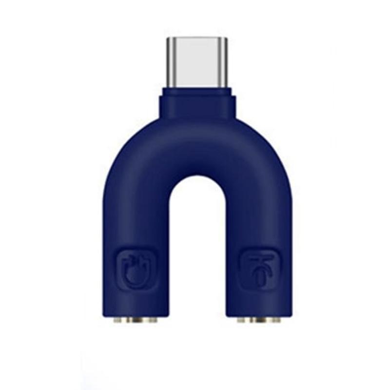Typ C U-Typ 2-in-1 Audio Adapter Konverter Kabel Hub Zum Aufladen Anrufen Musik hören