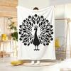 Artistic Pattern P-Peacock Throw Soft Warm Throw Blanket for Bedroom Living Room Bed Travel Camping Picnic Gift