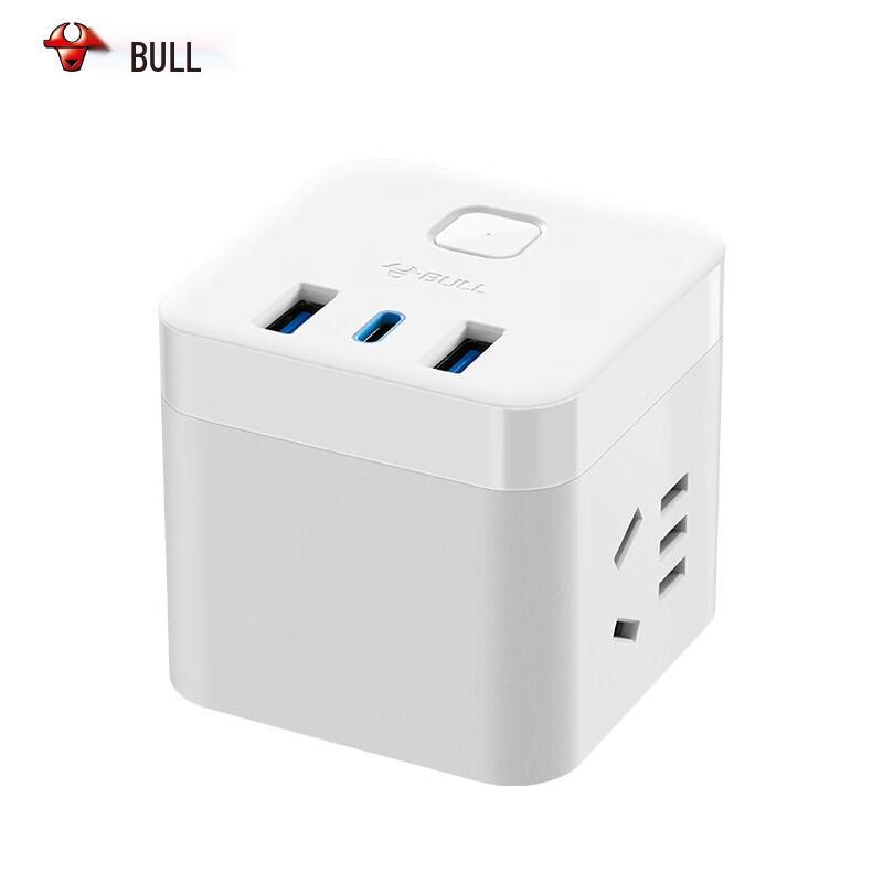 BULL 20W PD Fast Charging Cube Power Strip CN Plug (adapter Included)