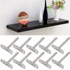 10Pcs Concealed Shelf Support Invisible Bracket Wall Bookshelf Wood Furniture Connector