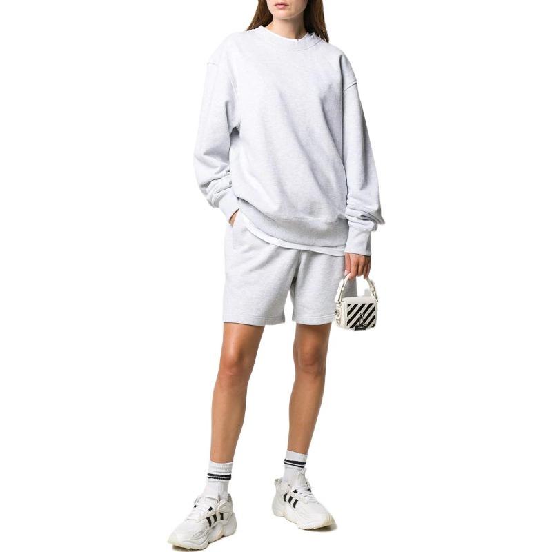 adidas X Pharrell Williams Spolupráce Jednobarevná Mikina Bavlněná Unisex Top Šedá GM1973