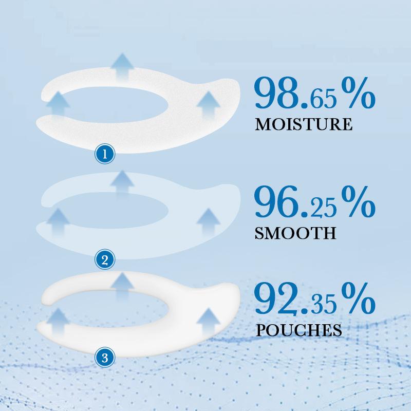 5 piezas de mascarilla de colágeno hidrogel para ojos para reducir las arrugas y las ojeras, parches reparadores para los ojos, eliminador de arrugas, mascarilla hidratante antienvejecimiento para los ojos
