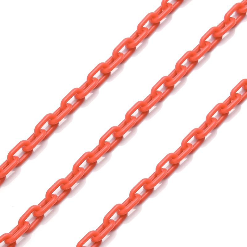 

10Pcs/Lot 0.5m Colorful Acrylic Link Chain Keychains for Decoration Making Accessories DIY Necklace Bracelet Phone Chain Supply оранжевый