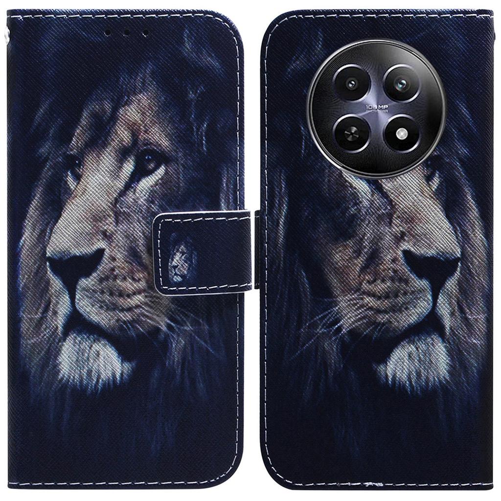 For Realme 12 5G/12x 5G Case Pattern Printing Leather Wallet Phone Cover