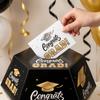 Hexagonal Graduation Card Box Voting Box with Top Opening for Events Parties and Celebrations Durable Cardboard Design