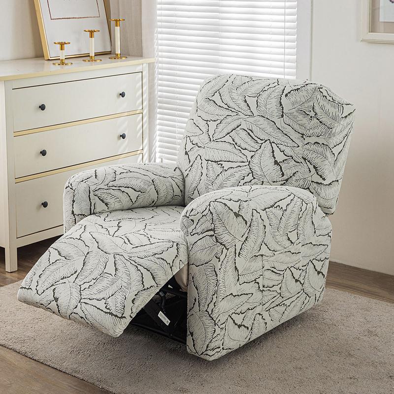 

Seater Recliner Chair Cover Stretch Jacquard Armchair Chair Sofa Cover Slipcover for Living Room Recliner Protector with Pocket