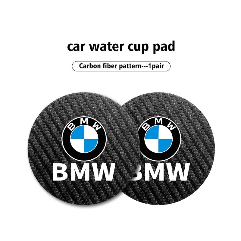 

For BMW 2 pcs Car Water Coaster Cup Bottle Holder Anti-slip Pad Mat E46 E90 E60 F10 E39 F30 E36 E87 E90 E30 E53 F31 E92