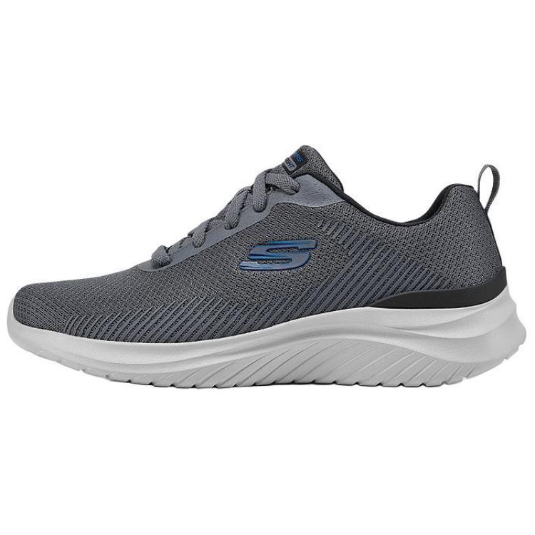 Skechers Sport Mens Simple Comfortable Durable Breathable Rebound Low-Top Casual Shoes Men sneaker Gray 8790233-CCBK
