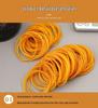 Strong Stretch Yellow Cowhide Rubber Bands - Durable, Disposable, Natural