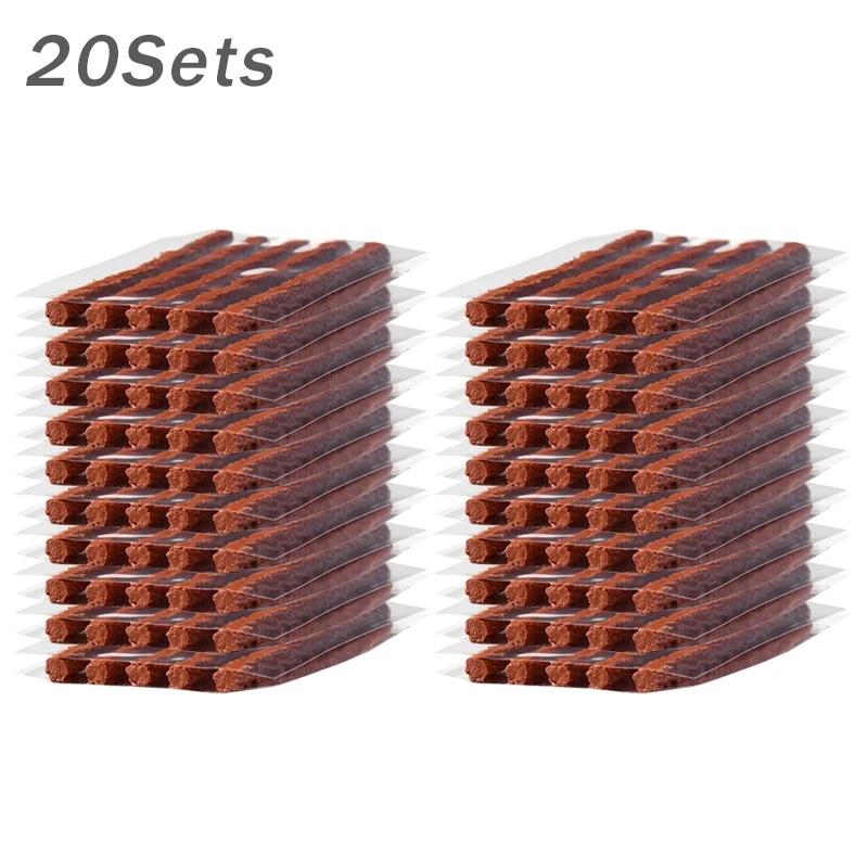 Quick Tire Repair Kit Rubber String Puncture Fix for Car Motorcycle Electric Bike Vacuum Tire Emergency Patch Tool