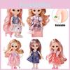 1/12 6.6in Bjd Princess Dolls Cute Moveable Joints Kids Birthday Gift
