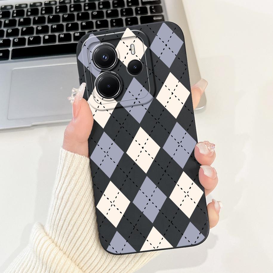 For Xiaomi Redmi Note 14 4G European Case Beautiful Sunset Bamboo Girls Soft Silicone Protective Cover on Redmi Note14 EU Bumper