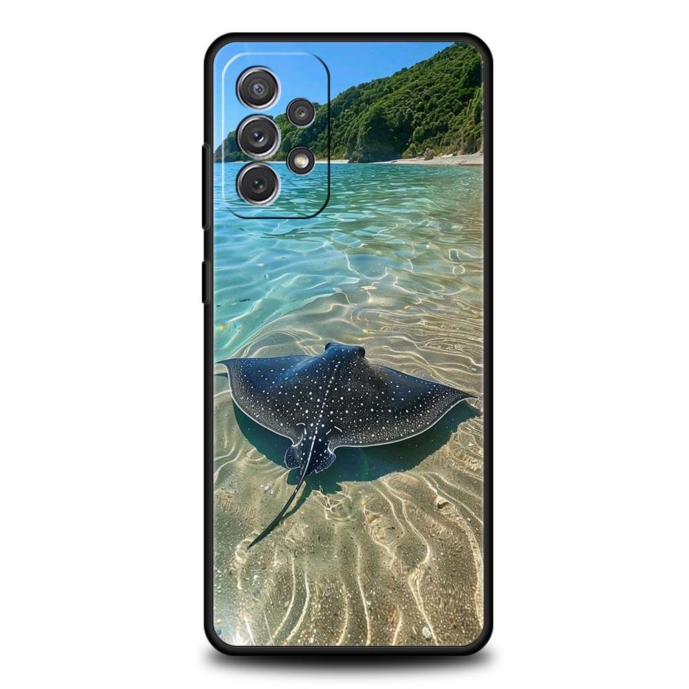 Phone Case For Samsung A17 A15 A13 A51 A71 A41 A31 A21S A07 A05 A35 A55 A23 A25 A33 A53 A73 5G Cover Seaside Scenery Wave Beach