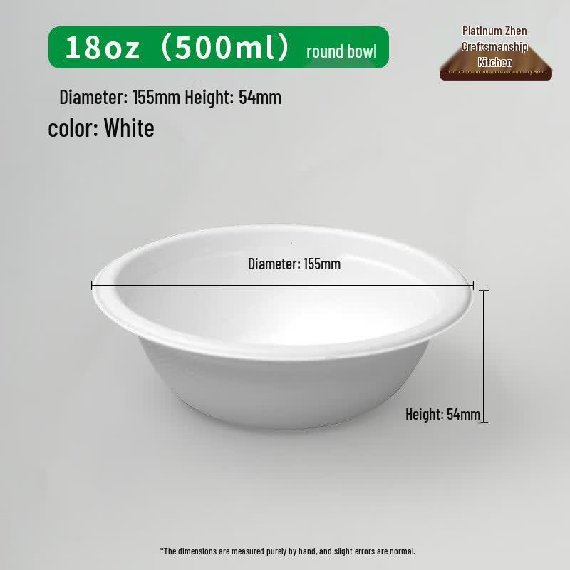 Sugarcane Pulp Disposable Bowls