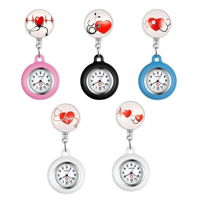 Lancardo Nurse Watch – Pocket Watch Set (5 Pieces, Heart Design)