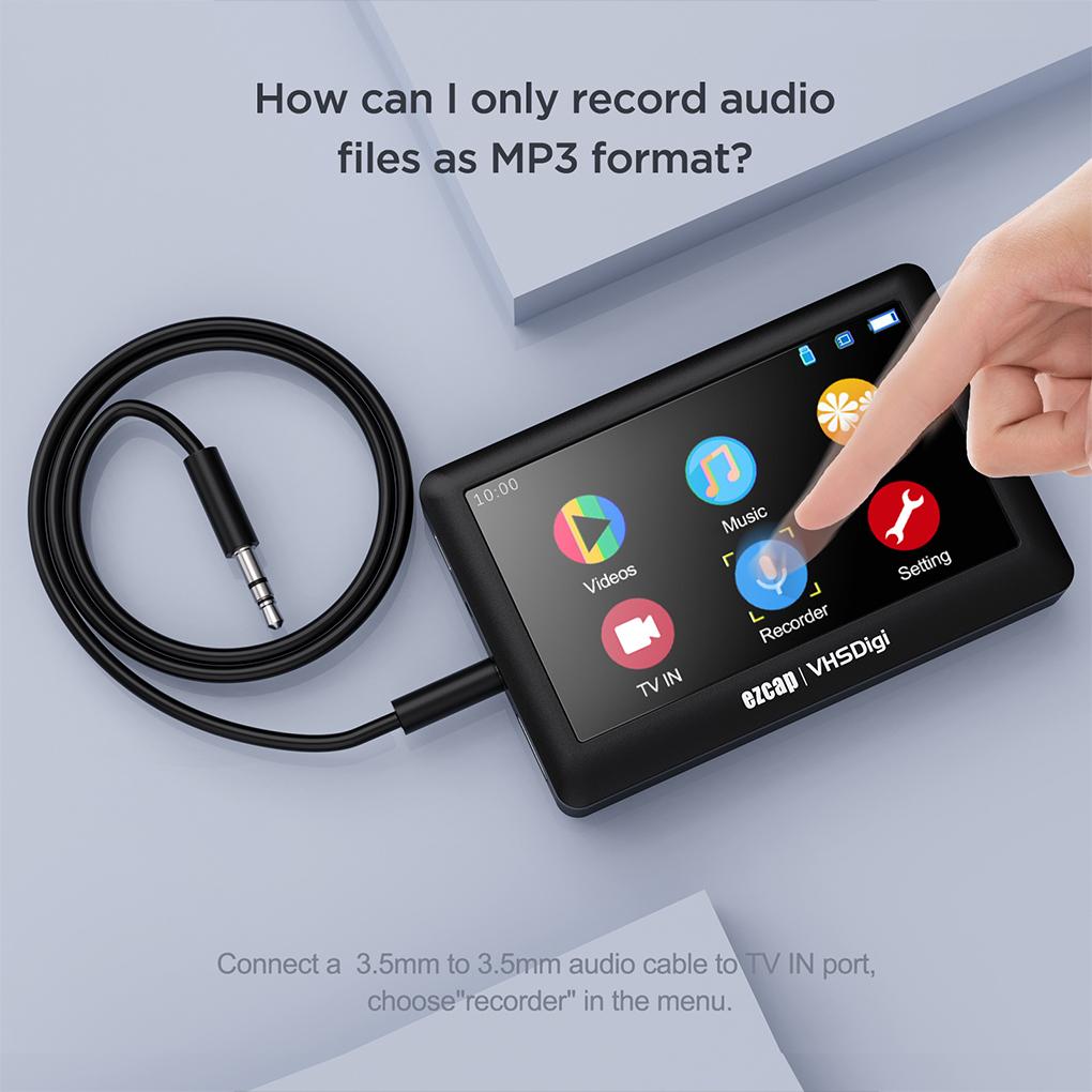 180 AV Recorder Video Audio Capture Box Analog to Digital Converter Record Video 4.3  from DVD Players to TF Card U Disk