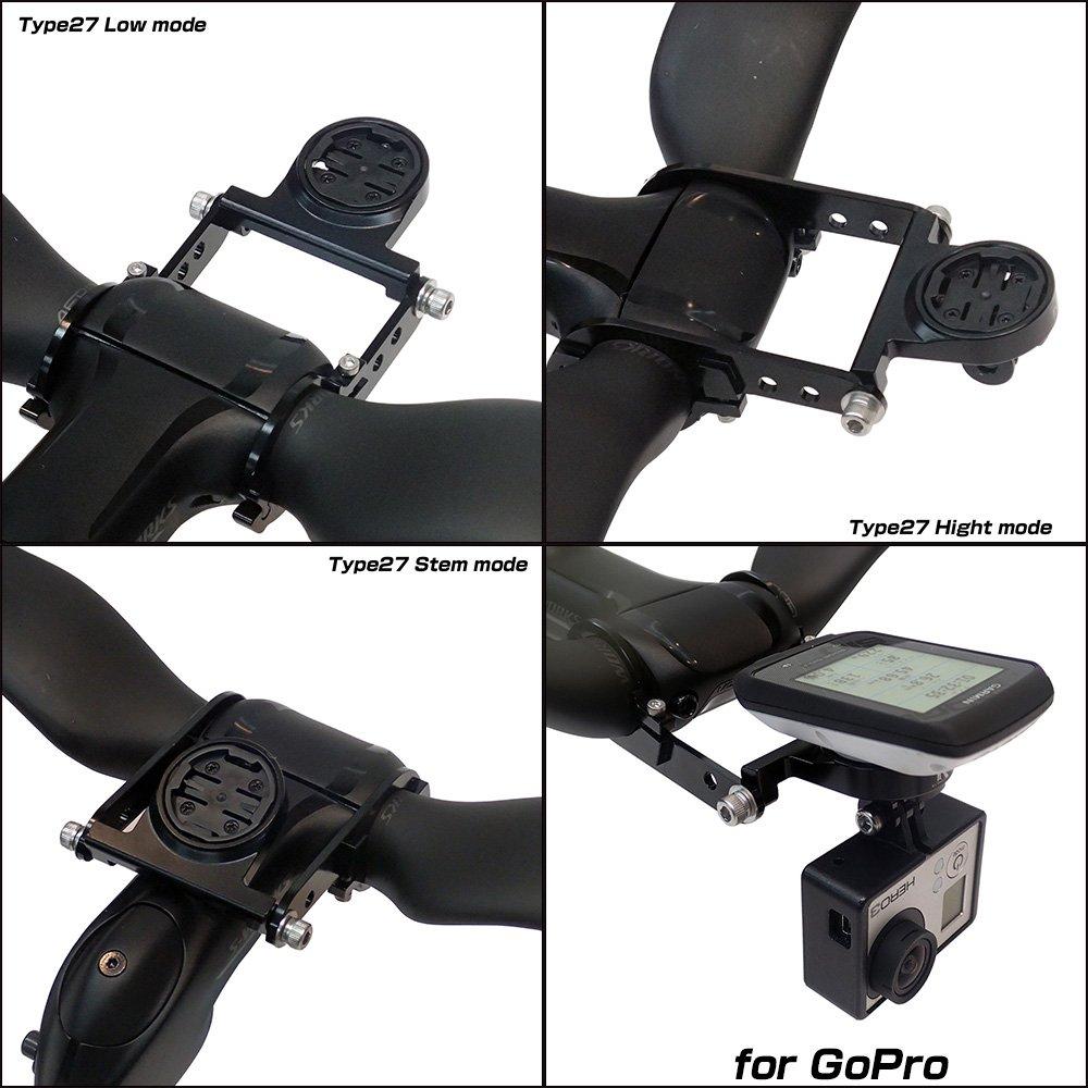 Bike Mount Type 27 for and Vias Compatible with Pioneer and GoPro Cameras REC-Mount Out-Front Specialized, S-Works, Aerofly, Handlebars, SGX-CA500