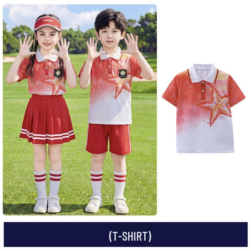 June 1st Cheerleading Academy Style Uniform for Kindergarten Performances and Graduation 100 cm