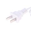 Ac Power Cord White Black Red Line With On/Off Switch Button Cables Wire Two-Pin Plug Cable Extension Cords Adapter