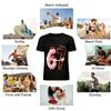 Fun 67 Dessert Print Casual Top For Men And Women Pure Cotton T-shirt