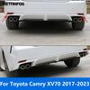 Accessories For Toyota Camry XV70 2017-   Chrome Rear Fog Light Lamp Cover Trim Fuel Tank Cap Oil Filler Cover Trim